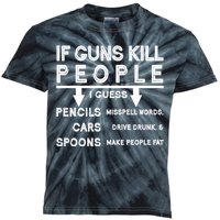 If Guns Kill People Funny 2nd Amendment Gun Rights Kids Tie-Dye T-Shirt