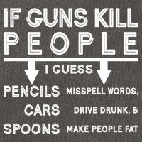 If Guns Kill People Funny 2nd Amendment Gun Rights Cotton Canvas Backpack