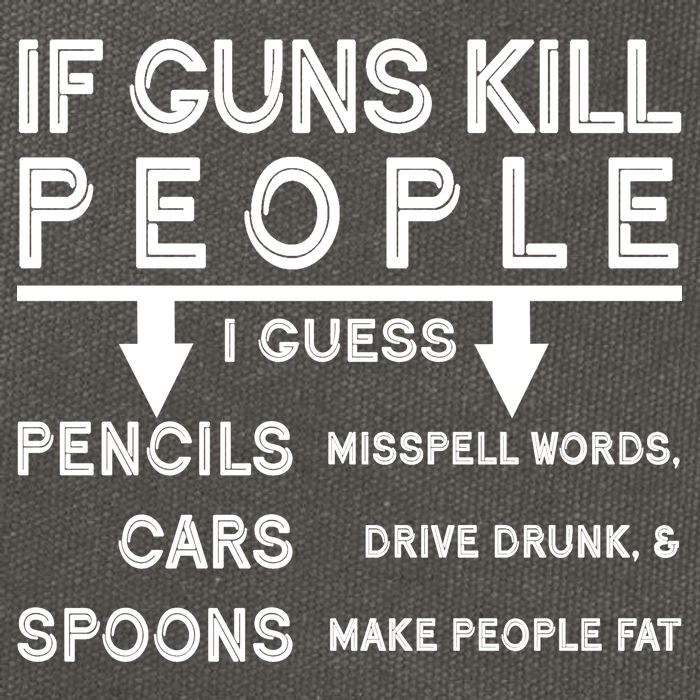 If Guns Kill People Funny 2nd Amendment Gun Rights Cotton Canvas Backpack
