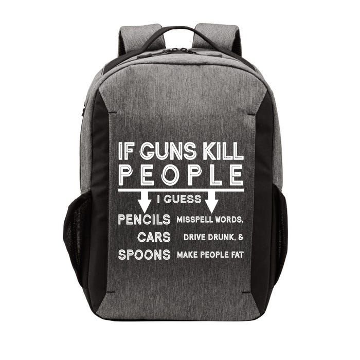 If Guns Kill People Funny 2nd Amendment Gun Rights Vector Backpack