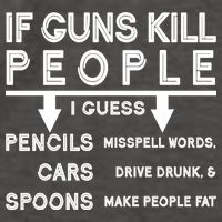 If Guns Kill People Funny 2nd Amendment Gun Rights Vector Backpack