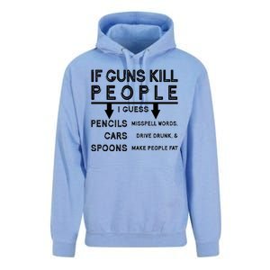 If Guns Kill People Funny 2nd Amendment Gun Rights Unisex Surf Hoodie