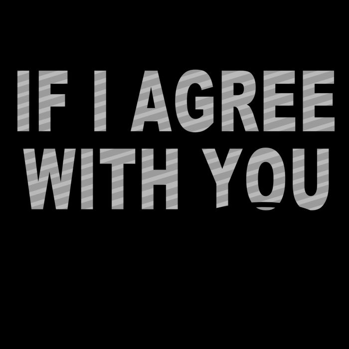 If I Agree With You We'll Both Be Wrong Funny Mug
