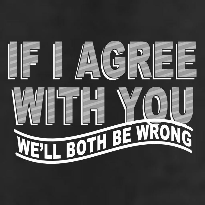 If I Agree With You We'll Both Be Wrong Funny Knit Cap Winter Beanie