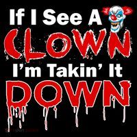 If I See A Clown I'm Takin' It Down Funny Sustainable Knit Beanie