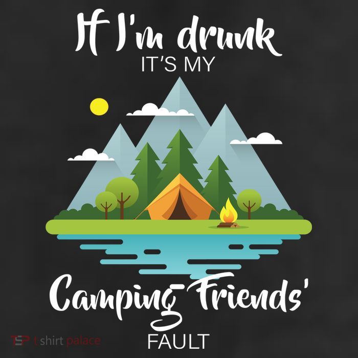 If I'm Drunk It's My Camping Friends Fault Adult Drive Performance Visor