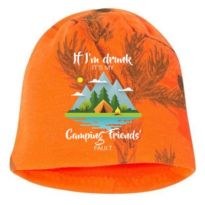 If I'm Drunk It's My Camping Friends Fault Kati - Camo Knit Beanie