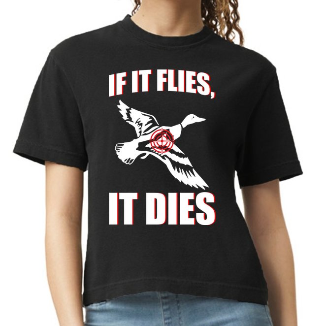 If It Flies It dies Comfort Colors Boxy T-Shirt
