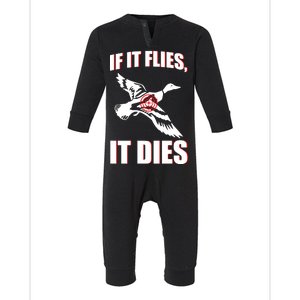 If It Flies It dies Infant Fleece One Piece