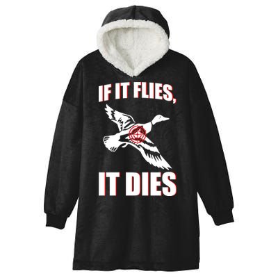 If It Flies It dies Hooded Wearable Blanket