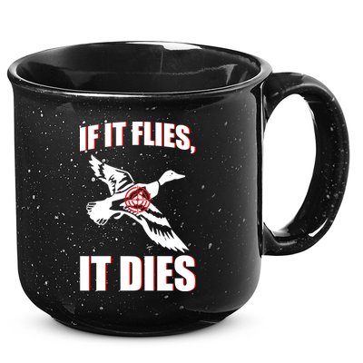 If It Flies It dies 15oz Campfire Ceramic Mug