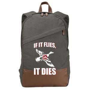 If It Flies It dies Cotton Canvas Backpack