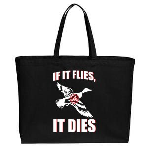 If It Flies It dies Cotton Canvas Jumbo Tote