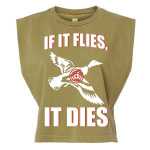 If It Flies It dies Garment-Dyed Women's Muscle Tee