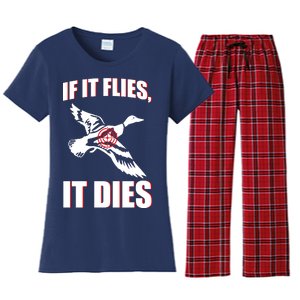 If It Flies It dies Women's Flannel Pajama Set