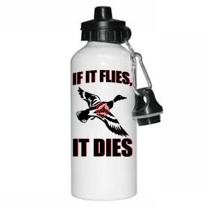 If It Flies It dies Aluminum Water Bottle