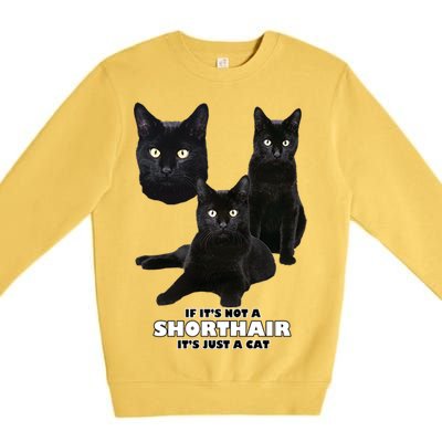 If It's Not a Shorthair It's Just A Cat Premium Crewneck Sweatshirt