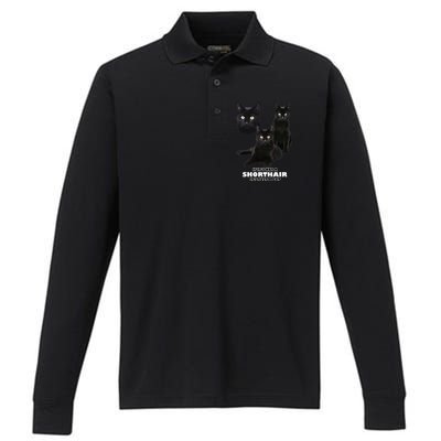 If It's Not a Shorthair It's Just A Cat Performance Long Sleeve Polo