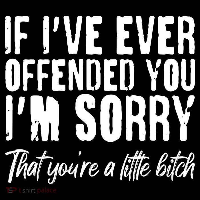 If I've Ever Offended You I'm Sorry That You're A Little B!tch Sweatshirt