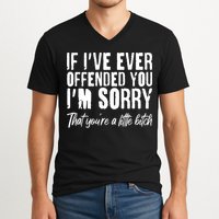 If I've Ever Offended You I'm Sorry That You're A Little B!tch V-Neck T-Shirt