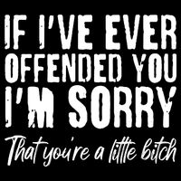 If I've Ever Offended You I'm Sorry That You're A Little B!tch Cooling Performance Long Sleeve Crew