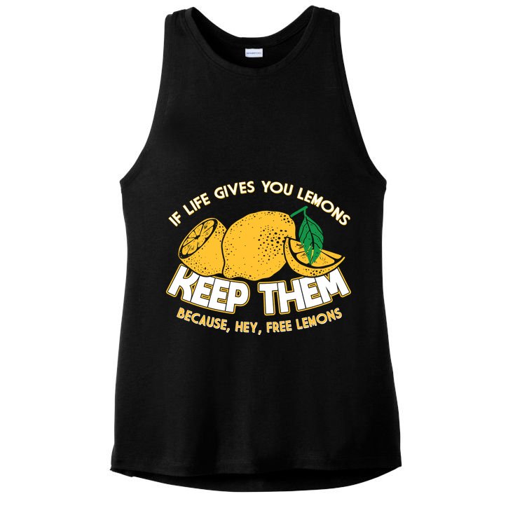 If Life Gives You Lemons Keep Them Ladies PosiCharge Tri-Blend Wicking Tank