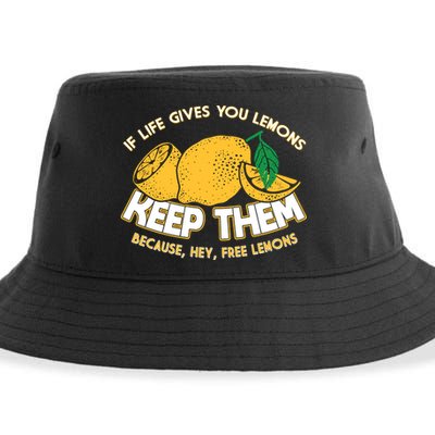 If Life Gives You Lemons Keep Them Sustainable Bucket Hat