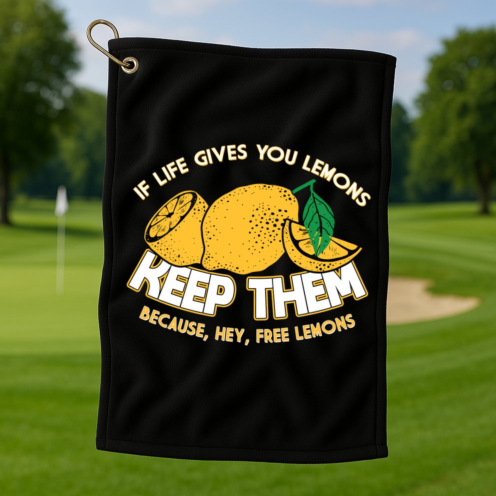 If Life Gives You Lemons Keep Them Golf Towel