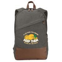 If Life Gives You Lemons Keep Them Cotton Canvas Backpack
