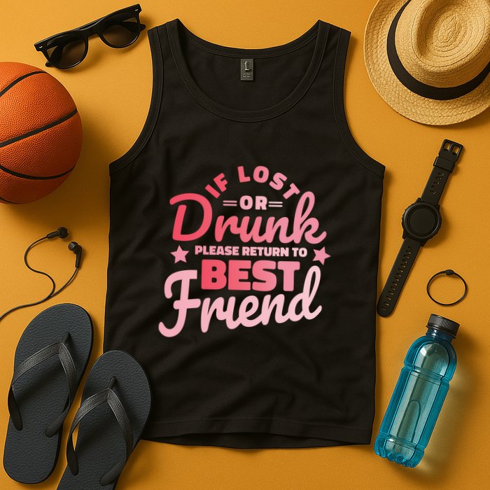 If Lost Or Drunk Please Return To Best Friend Tank Top