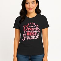 If Lost Or Drunk Please Return To Best Friend Womens T-Shirt