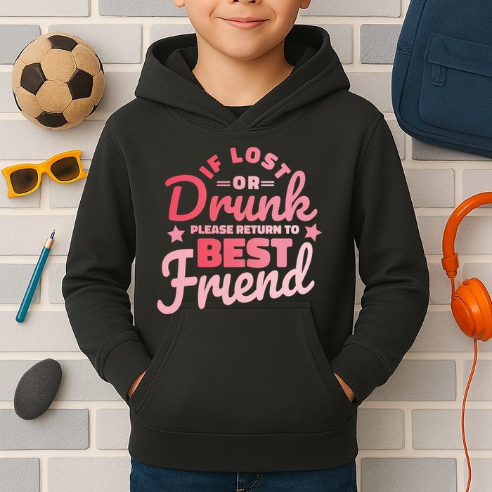 If Lost Or Drunk Please Return To Best Friend Kids Hoodie