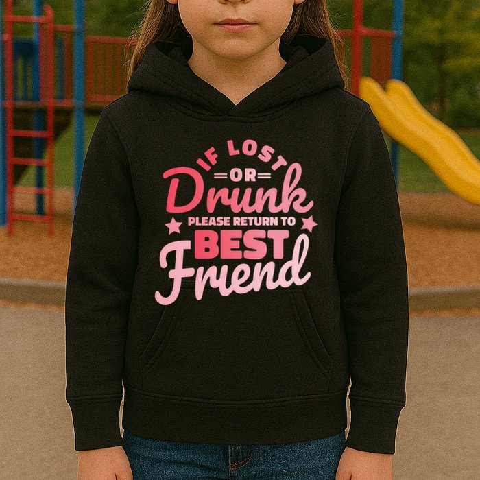 If Lost Or Drunk Please Return To Best Friend Kids Hoodie
