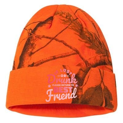 If Lost Or Drunk Please Return To Best Friend Kati Licensed 12" Camo Beanie