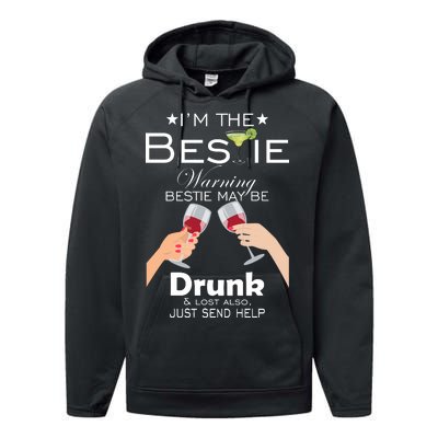 If Lost Or Drunk Please Return To Bestie Performance Fleece Hoodie