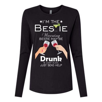 If Lost Or Drunk Please Return To Bestie Womens Cotton Relaxed Long Sleeve T-Shirt