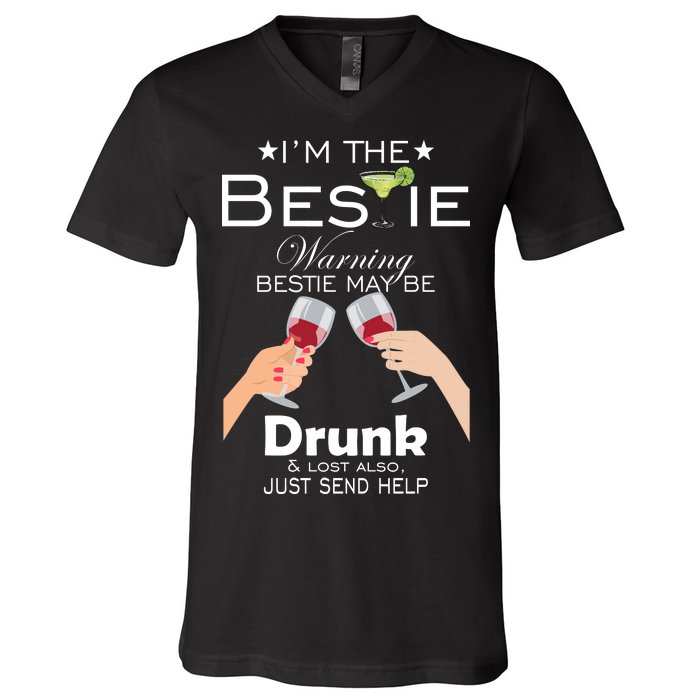 If Lost Or Drunk Please Return To Bestie V-Neck T-Shirt