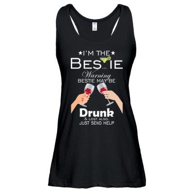 If Lost Or Drunk Please Return To Bestie Ladies Essential Flowy Tank