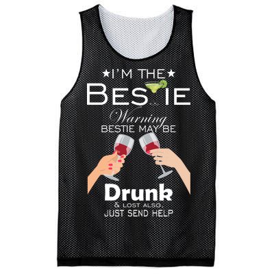 If Lost Or Drunk Please Return To Bestie Mesh Reversible Basketball Jersey Tank