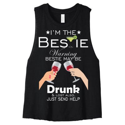 If Lost Or Drunk Please Return To Bestie Women's Racerback Cropped Tank