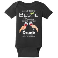 If Lost Or Drunk Please Return To Bestie Baby Bodysuit