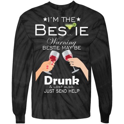 If Lost Or Drunk Please Return To Bestie Tie-Dye Long Sleeve Shirt