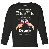 If Lost Or Drunk Please Return To Bestie Toddler Long Sleeve Shirt