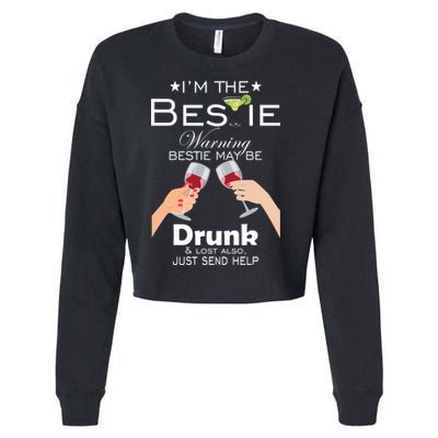 If Lost Or Drunk Please Return To Bestie Cropped Pullover Crew