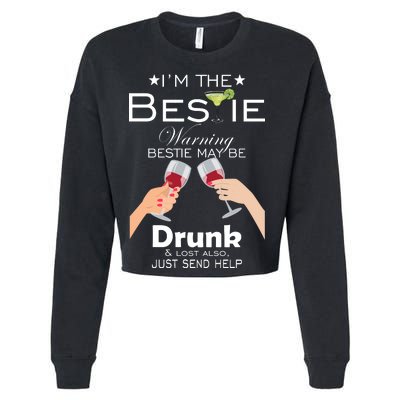 If Lost Or Drunk Please Return To Bestie Cropped Pullover Crew