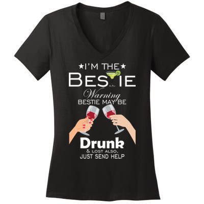 If Lost Or Drunk Please Return To Bestie Women's V-Neck T-Shirt
