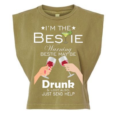 If Lost Or Drunk Please Return To Bestie Garment-Dyed Women's Muscle Tee