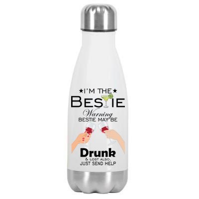 If Lost Or Drunk Please Return To Bestie Stainless Steel Insulated Water Bottle