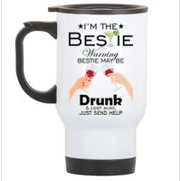 If Lost Or Drunk Please Return To Bestie Stainless Steel Travel Mug