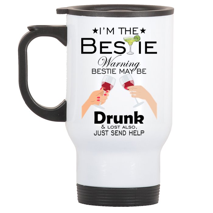 If Lost Or Drunk Please Return To Bestie Stainless Steel Travel Mug